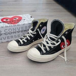 Comme des Garcons Converse High Top Sneakers